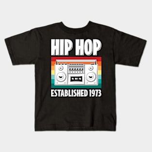 Hip Hop Established 1973 (Retro) Kids T-Shirt